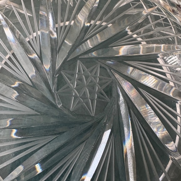 Vintage Birks pinwheel large crystal bowl mint condition - Picture 3 of 8